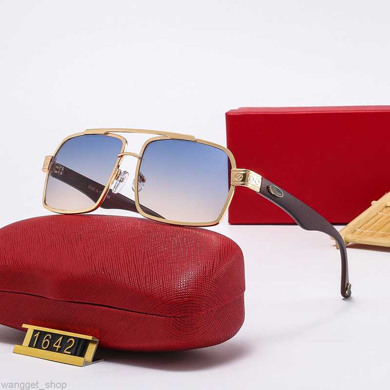 

mens sunglasses Original high quality carti glasses Designer Wooden Sunglasses for men famous fashionable classic retro womens luxury brand glass