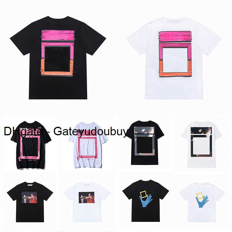 

2021 Summer Mens Womens Designers T Shirts Loose Tees Offs Fashion Brands Tops Man S Casual Shirt Luxurys Clothing Street White Shorts Sleev 3FOZ, 24