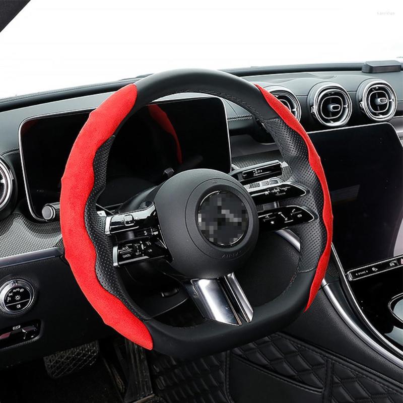 

Steering Wheel Covers Car Cover Ultra-thin Sweat-absorbing Non-slip Suede Leather Protector Universal Supplies