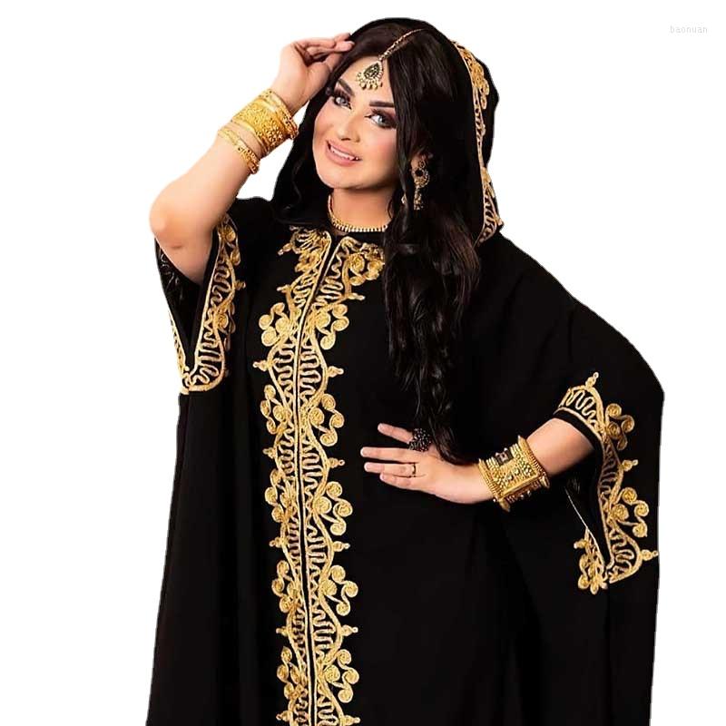 

Ethnic Clothing 2023 Spring Fashion African Women Long Sleeve Hooded Polyester Dress Dresses For Elegant Abaya