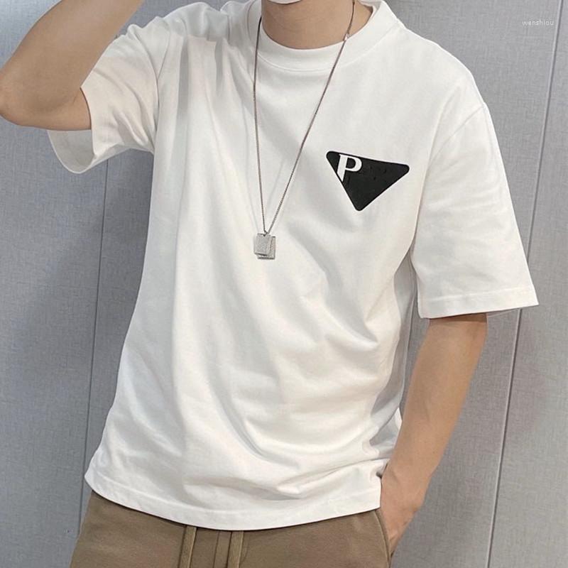 

Men' T Shirts Summer Luxury Print Design T-shirt Unisex Short Sleeved Men Cotton Simple Breathable Top, 12
