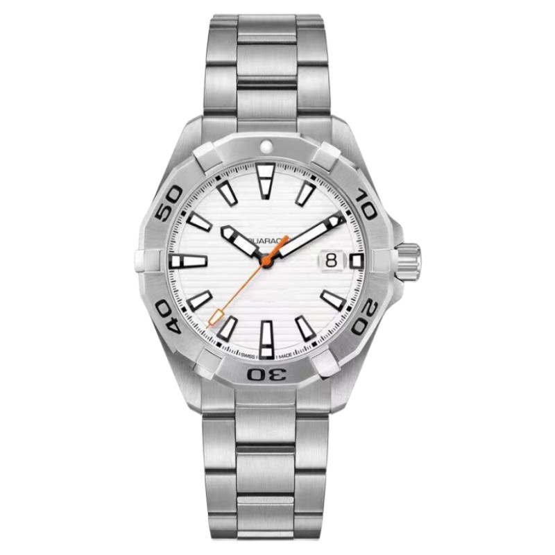 

Men's 41mm automatic mechanical watch multifunctional dial sports chronograph stopwatch high reinforced glass stainless steel folding buckle fashion men's watch