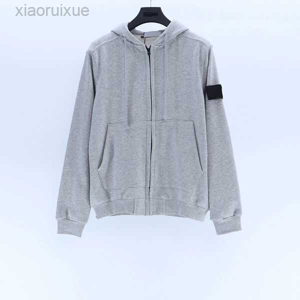 

brand designers hoodies classic armband Stone zip cardigan casual seven color sweatshirt Island Size M-2XL 4WUO5, Army green