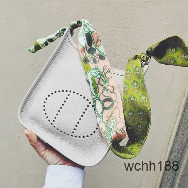 

Hollow Litchi Evelyns Tote Bags Brand Bag Out Designer Bucket Layer Cow Leather 2023 Pattern Herma Women's Single Shoulder Crossbody 17cm 4dk1, Elephant grey