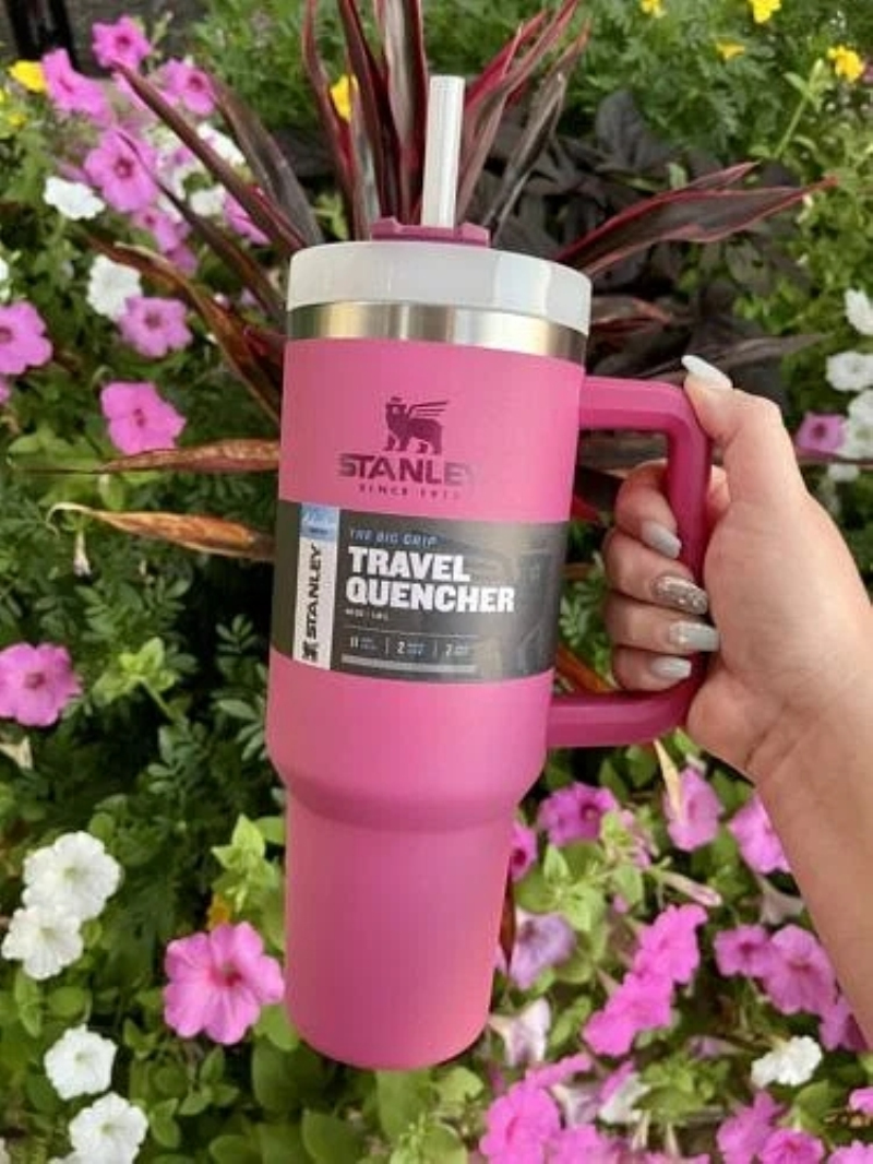 

Ready to ship With Logo Staney 40oz Mug Tumbler With Handle Insulated Tumblers Lids Straw Stainless Steel Coffee Termos Cup Popular u0416469, Violet