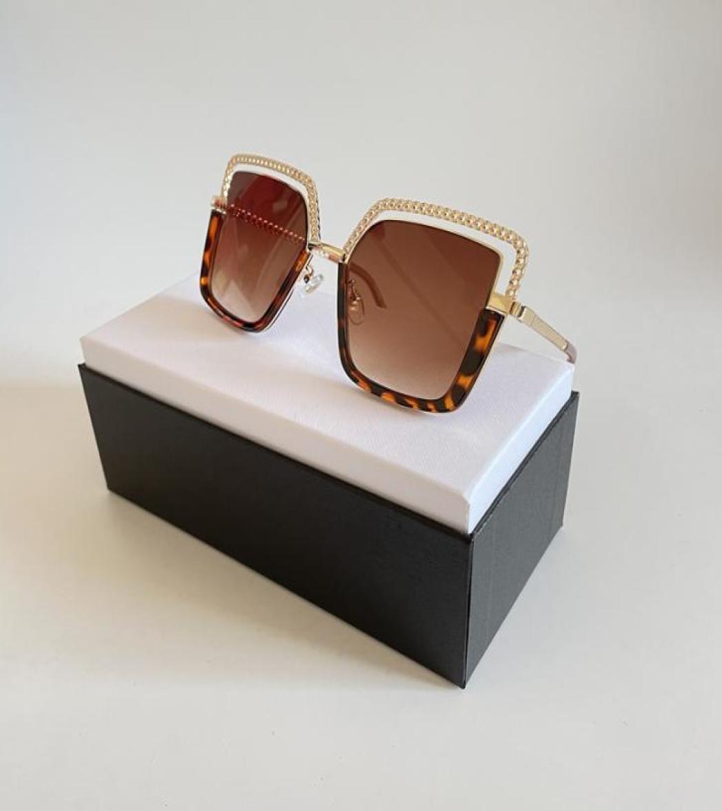 

Luxury Designer Sunglasses For Women Metal Frame Ladies UV400 Protection Sun Glasses Business Square Eyeglasses 6 Colors6693819