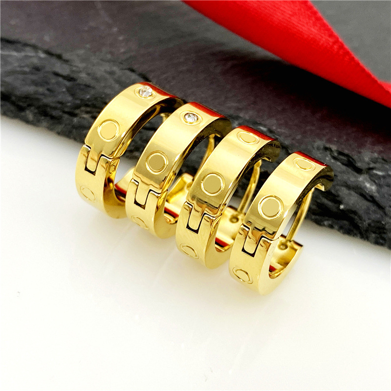 

Locking Earring Backs for Studs Dangle earring designer for woman designer jewelry Sterling Silver Love Earrings Hip Hop Jewelry Anniversary Gift High Version