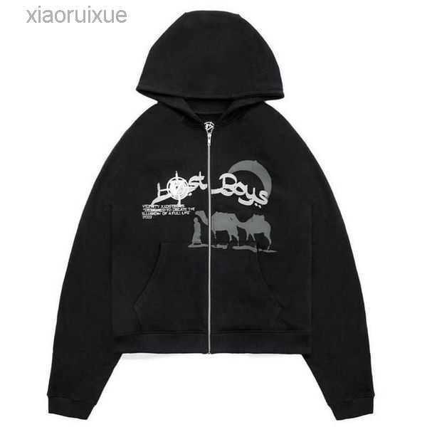 

Men' Hoodies Sweatshirts Y2k Hip Hop Full Zip Up Rhinestone Men Gothic Streetwear Long Sleeve Oversized Anime Sweatshirt T221008 1I9FQ, 643-black