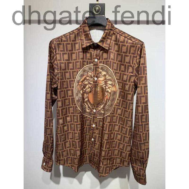 

Men's Casual Shirts DesignerHawaiian fashion printed men casual shirt fd designer shirts Medusa silk Shirt hip-hop loose thin colors AAXM, No.2