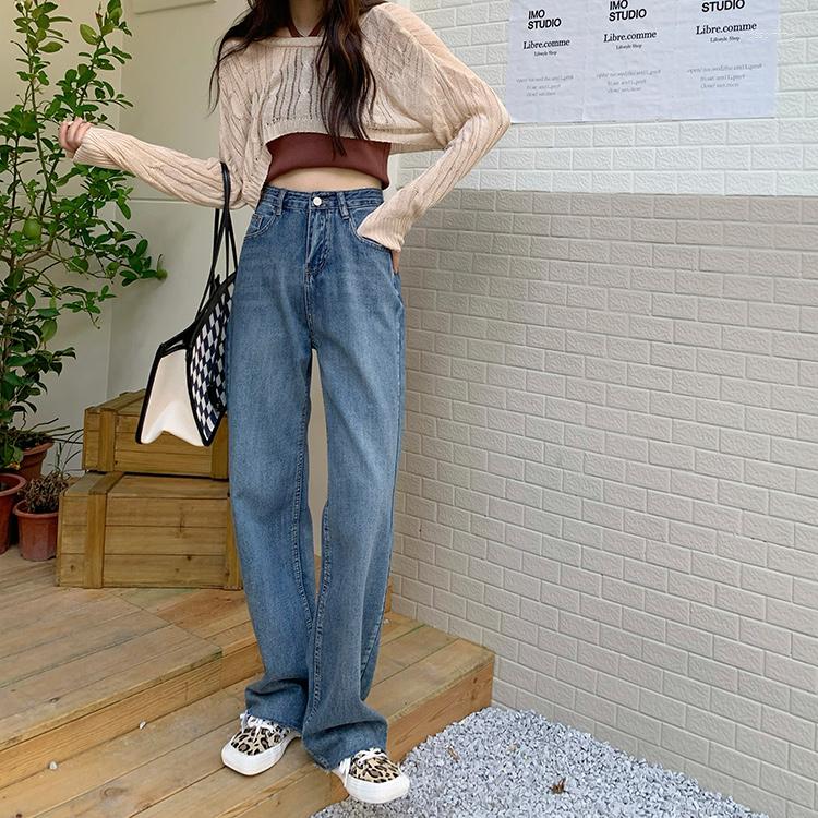

Women's Jeans N4130 The All-match Thin Mopping Pants Long Women's