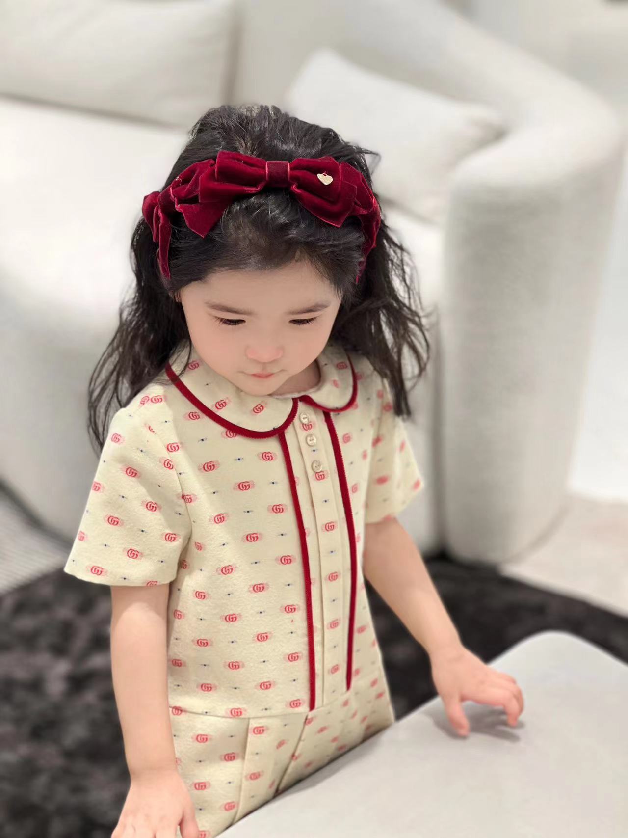 

baby girl dress designer kid fashion summer party clothe set cotton material 100-160 baby girls flower wedding dresses