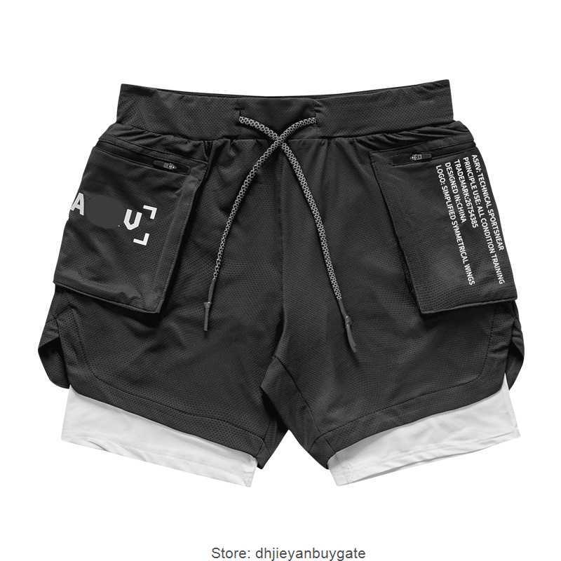 

Fashion Brand ASRVS Summer Men's Sports Shorts Quick Drying Lining Mesh Camouflage Short Mens Outdoor Running Fitness Basketball Pants, Light board white camouflage