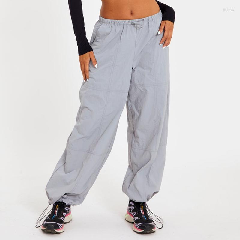 

Women' Pants Xingqing Cargo Y2k Baggy Drawstring Low Waist Loose Trousers Casual Solid Color Harajuku Sweatpants 2000s Women Streetwear, As photo shows