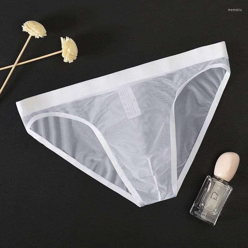 

Underpants Sissy Gay Woman Men's Panties See Through Underwear Sexy Transparent Briefs Summer Mesh Boxer Cuecas, 1pcs-b