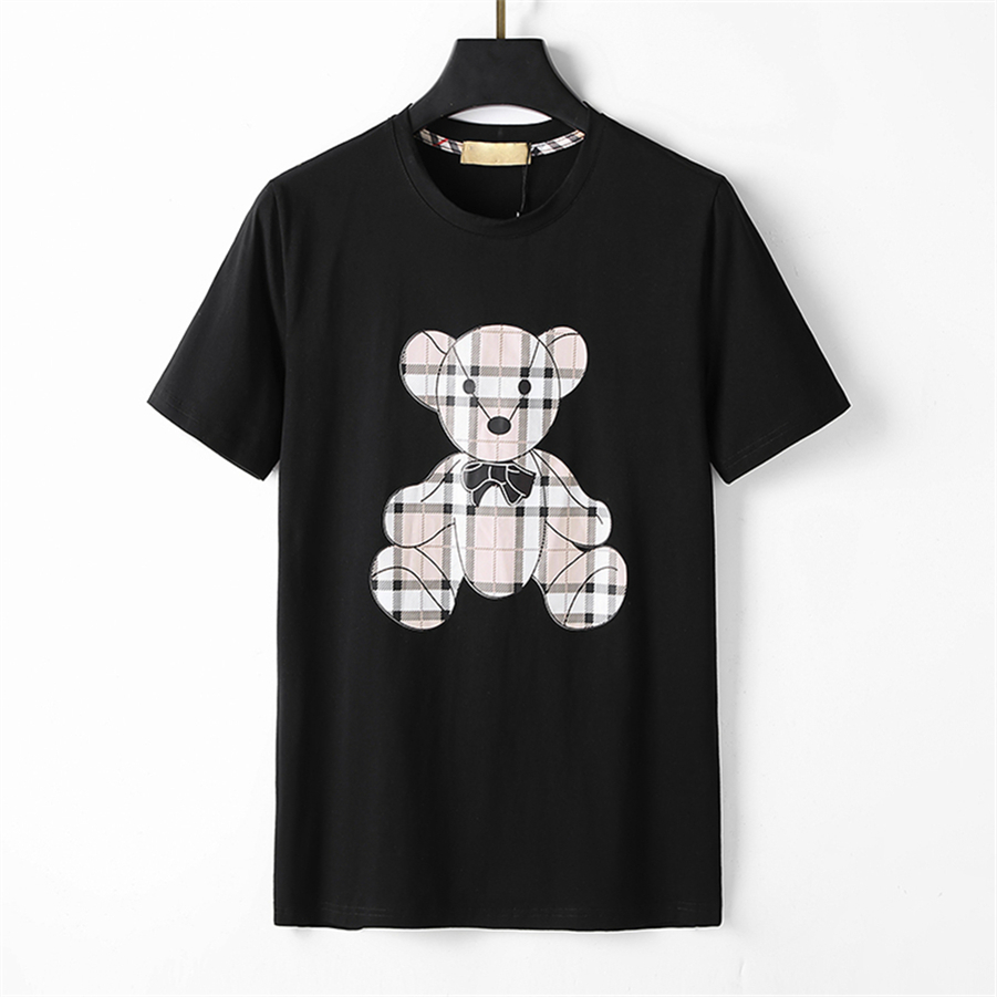 

Designer Men's Tee shirts black and white beige plaid brand Fashion Women's Loose T-shirt Luxury 100% cotton Anti-wrinkle Couple Street Hip Hop Short Sleeve 3xl#98
