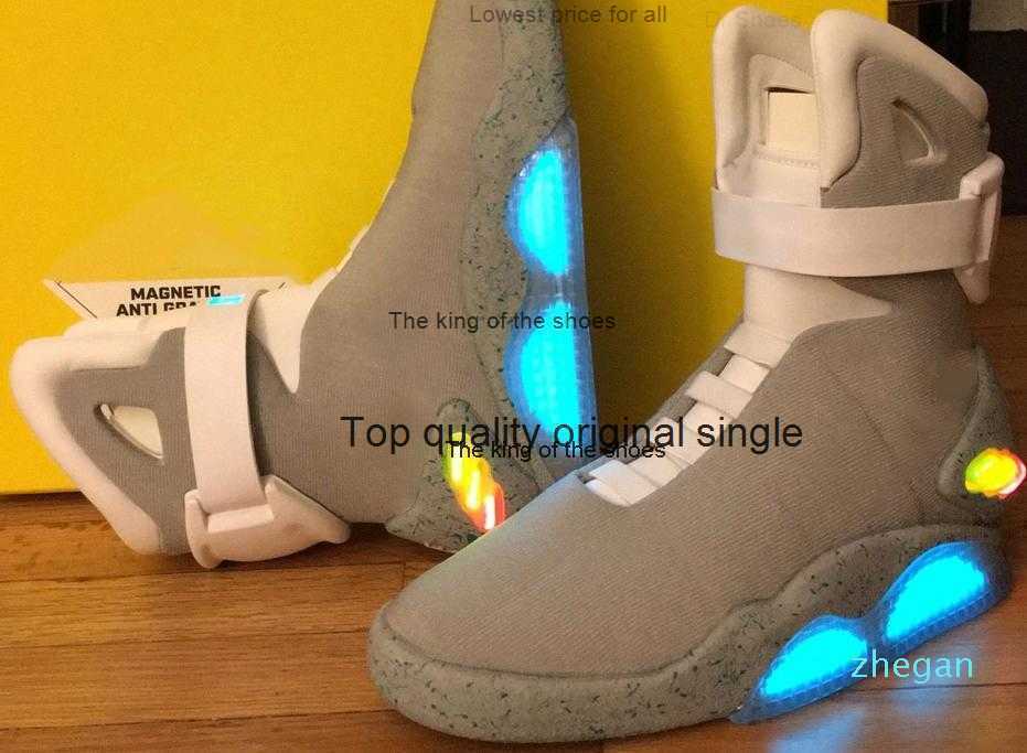 

Mag Back To The Future Marty Led Boots Mens Lighting Black Red Grey Martys McFly's Led Sneakers xsa11, Men us9.5=uk8.5=eur43
