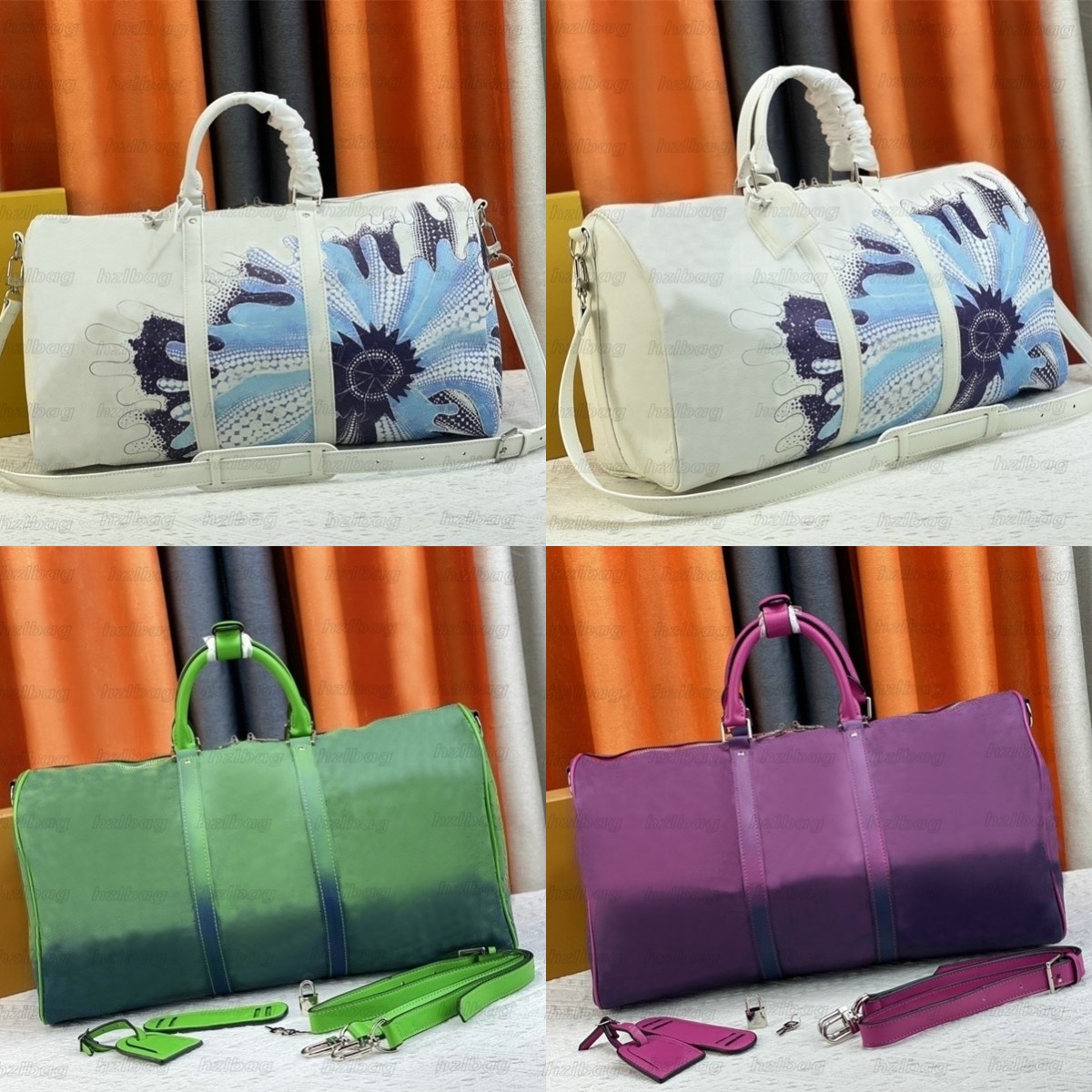 

Keepall Travel Bag M30235 M41416 M53776 Mtaigarama Taiga Leather Classic Canvas Crossbody Monograms Shoulder Bag Luxury Handbags, Color 03