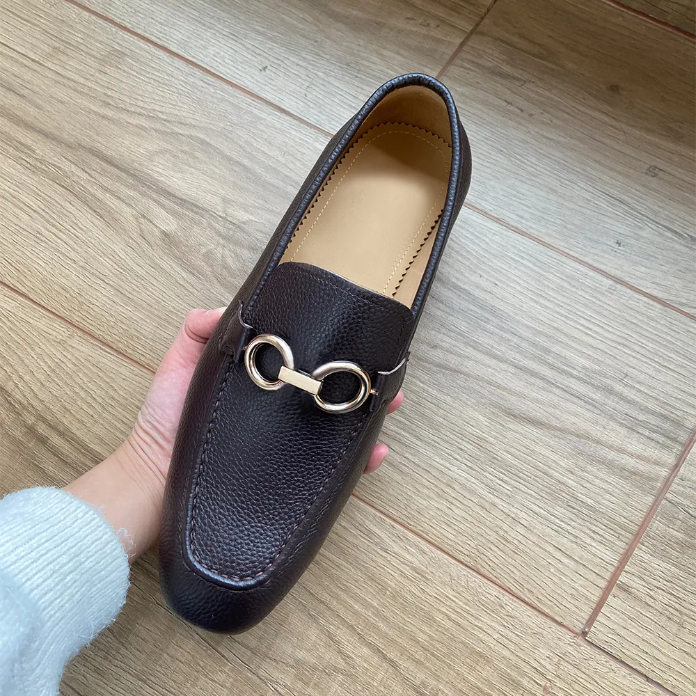 

Men Dress Shoes Mens Business Shoes Cowhide Genuine Leather Wedding Party Oxfords Gentlemen Walk Casual Peas Shoe comfort mkM