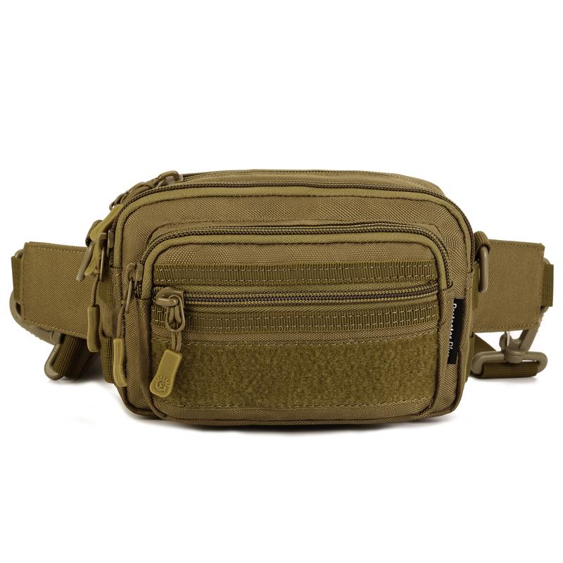 

Waist Bags Molle Army Packs 2023 Fashion Casual Camouflage Handbags Mini Crossbody Bag Wear-resisting Nylon Z458Waist, Black