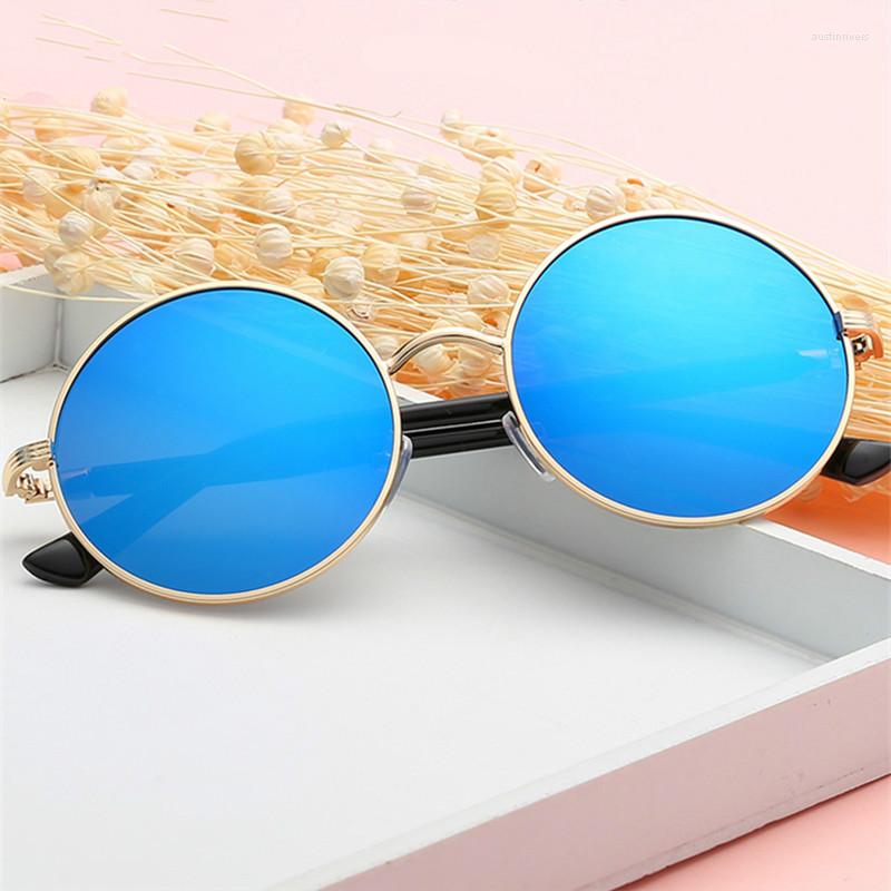 

Sunglasses 2023 Fashion Glasses Women Men Retro Roundness Colours Girls Summer Colors UV400