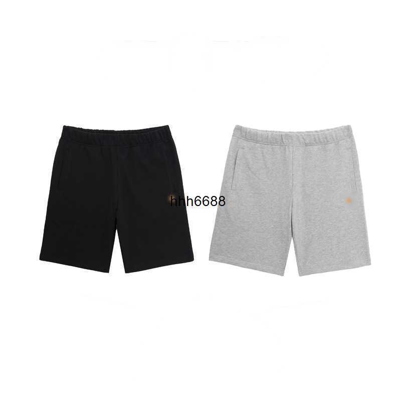 

H808 2023 Men's Shorts Fashion Brand Carhart Terry Guards Casual Loose Couple Pant Trend, Black
