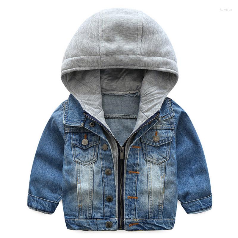 

Jackets Winter 2-7Yrs Children Boys Denim Jacket Coat Cotton Casual Hooded Jeans Outerwear Coats Toddler Girls Clothing, Picture shown