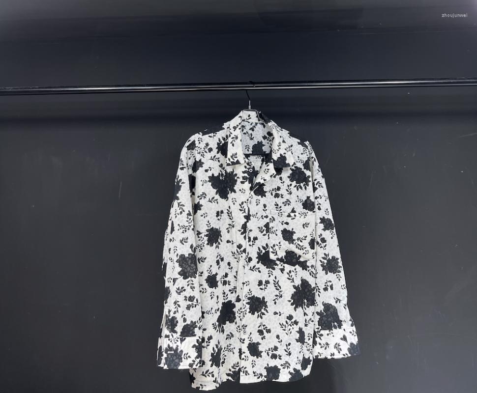 

Men's Casual Shirts Q04133 Fashion Men's 2023 Runway Luxury European Design Party Style Clothing, Picture shown