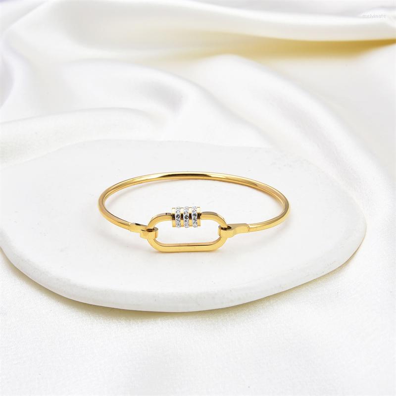 

Bangle Vintage Gold Color Bracelets For Women Luxury Punk Adjustable Opening Statement Bracelet Wedding Fashion Jewelry