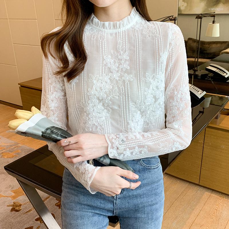 

Women' Blouses 2023 Spring Autumn Long Sleeve Shirts Tops Blusas Mujer, White
