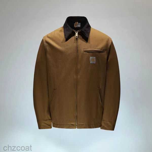 

Mens jacket vintage style Classic designer detroit work coat jacket st KFBL, Dark khaki