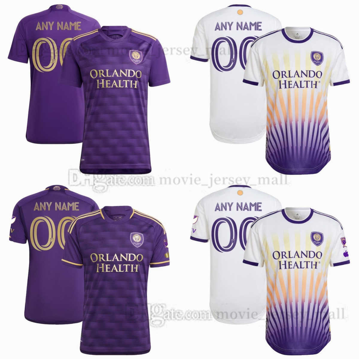 

MLS Soccer Jerseys Orlando City SC Angulo Araujo Carlos Cartagena Enrique Gallese Gonzalez Jansson Kara Ojeda Pereyra Santos Schlegel Smith Torres Custom Shirts, Picture