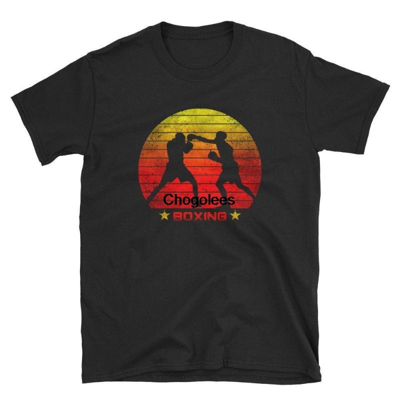 

Men' T Shirts Vintage Retro Boxing Player Boxer Silhouette Sun Shirt GiftMen, Men-darkpurple