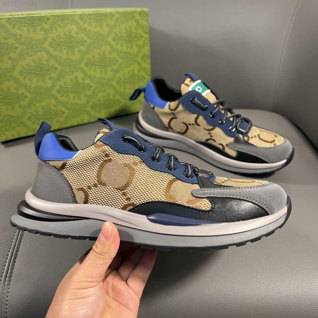 

Designer Rhyton G Sneaker Men Run Sneaker Fashion Casual Leather Dad Shoes Running Sport Chunky Canvas Fabric Shoe Size 38-45, Color 1