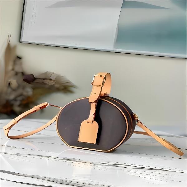 

5A 2023Women Designer Bag Monograms Letter Flower Versatility Purse Wallet Crossbody Shoulder Bags Boite Chapeau Souple MM Handbags, Brown flower