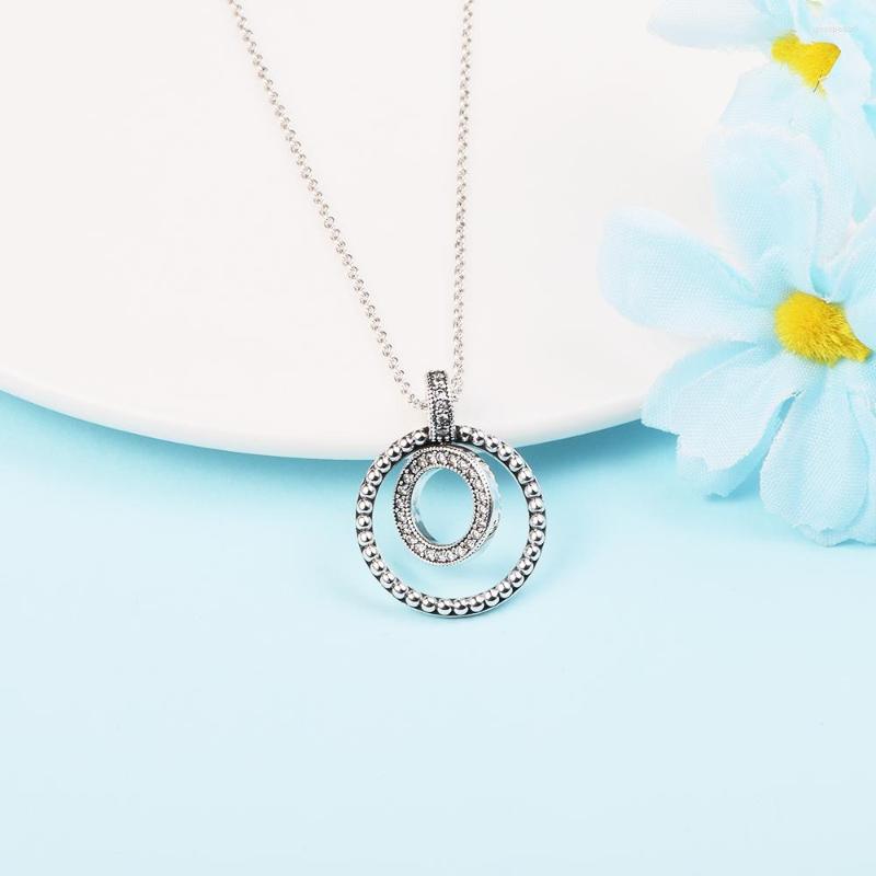 

Chains 2023 In Signature Pave & Beads Pendant Necklace Collier 925 Sterling Silver Necklaces For Women Jewelry Colgantes Collares