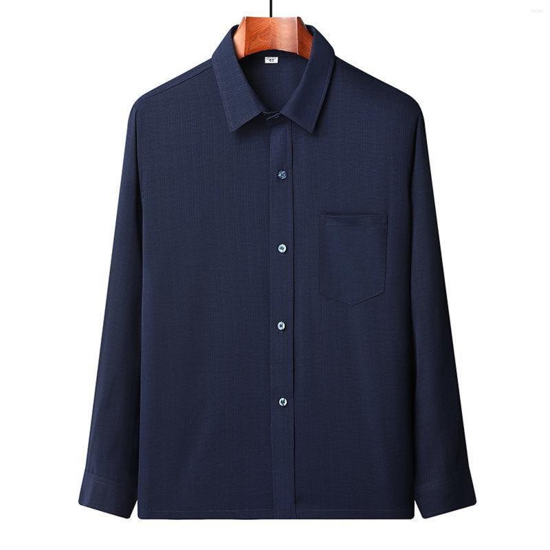 

Men' Casual Shirts Long Sleeved For Middle Aged And Elderly Mens Summer Thin Loose The Lady Swim Wear, Blue