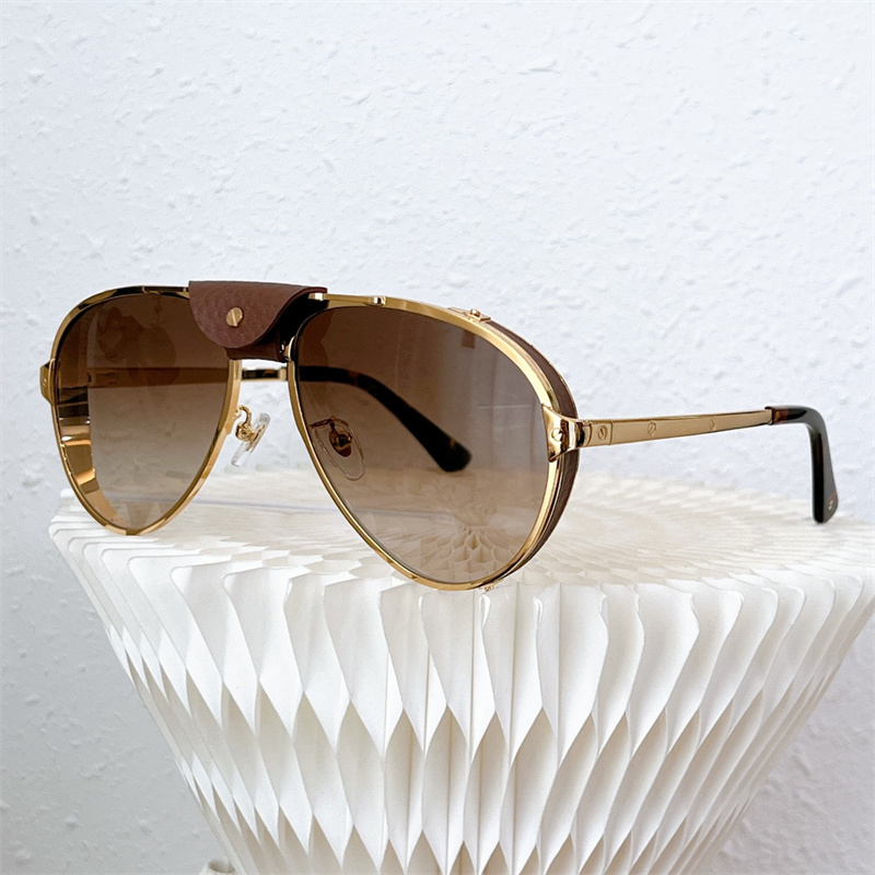 

Fashion designer 0296 mens sunglasses classic vintage metal metal wrapped pilot summer leisure versatile style UV Protection come with case