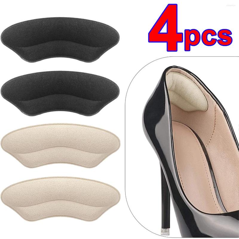 

Women Socks 4pcs Heel Insoles Patch Pain Relief Anti-wear Shoe Cushion Pads Feet Care Protector Adhesive Back Sticker Shoes Insert, Black-12pcs