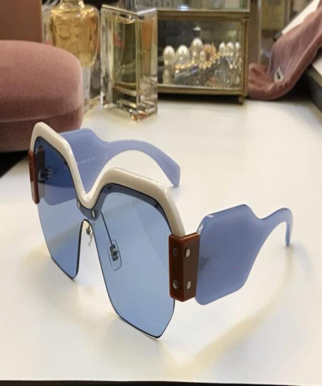 

New SMU 09S sunglasses female fashion design square half frame sunglasses cool style and trend UV400 Womens summer UV glasses9344733