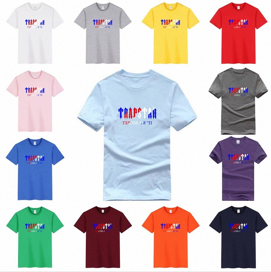 

Mens Womens Designers T Shirts Fashion Man T Shirt Trapstar Top Quality Women Tees Short Sleeve Luxe Tshirts -2XL K8F8#, 14