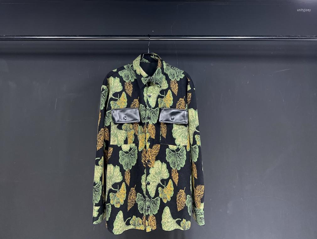 

Men's Casual Shirts Gh0810 Fashion Men's 2023 Runway Luxury European Design Party Style Clothing, Black