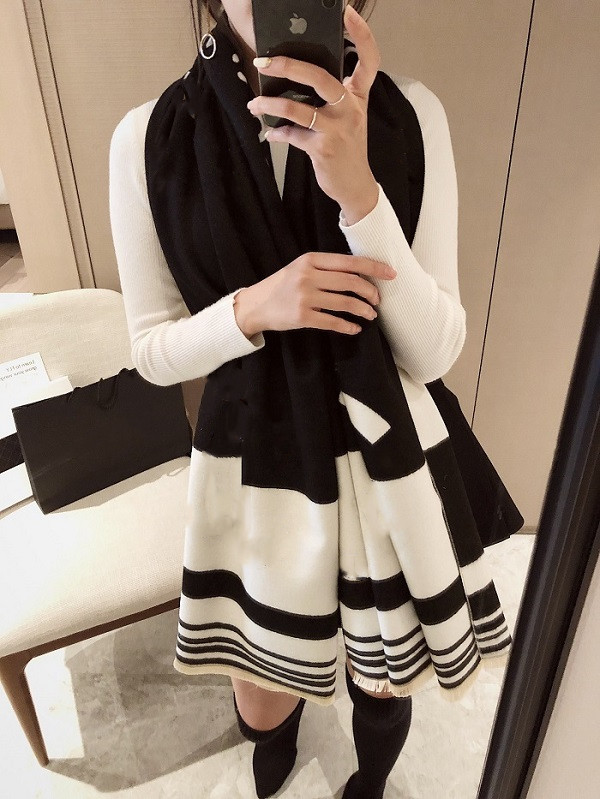 

Designer Scarf Luxury Women's Scarves Autumn/Winter Warm Scarf Cashmere Shawl Printed Letter Scarfs 5 Colours Size 180x65cm