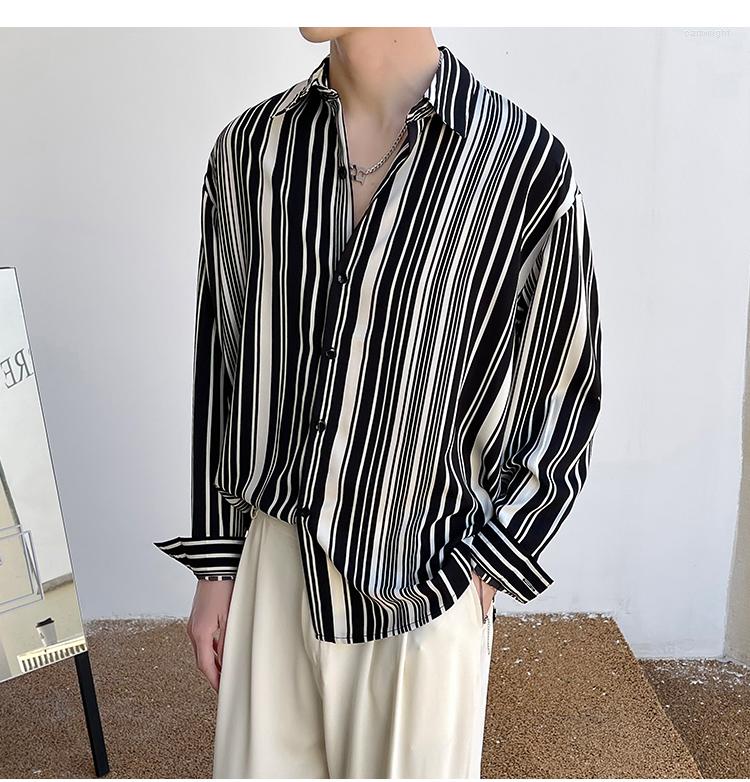 

Men's Casual Shirts J04108 Fashion Men's 2023 Runway Luxury European Design Party Style Clothing, Picture shown