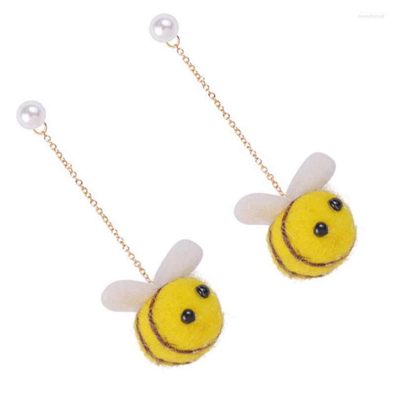

Dangle Earrings 2023 Brincos Brinco Boucle D Oreille Korean Long Pure Wool Bee Lint Allergy Earpins Web Celebrity Pendant Jewelry