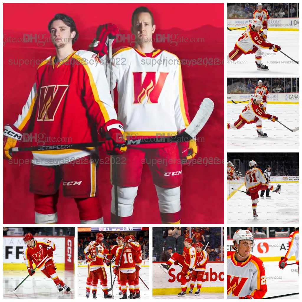 

Calgary Wranglers 11 MATTHEW PHILLIPS Inaugural Season Hockey Jersey BREIT SUTTER CLARK BISHOP CONNOR ZARY ILYA SOLOVYOV EMILIO PETTERSEN ILYA SOLOVYOV, White womens s-xxl
