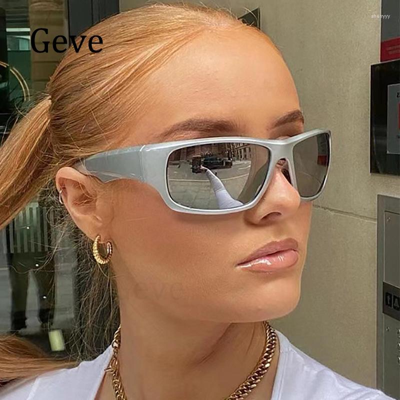 

Sunglasses Punk Sports Fashion Mirror Steampunk Goggle Sun Glasses For Women Vintage Hip Hop Shades Eyewear Lady