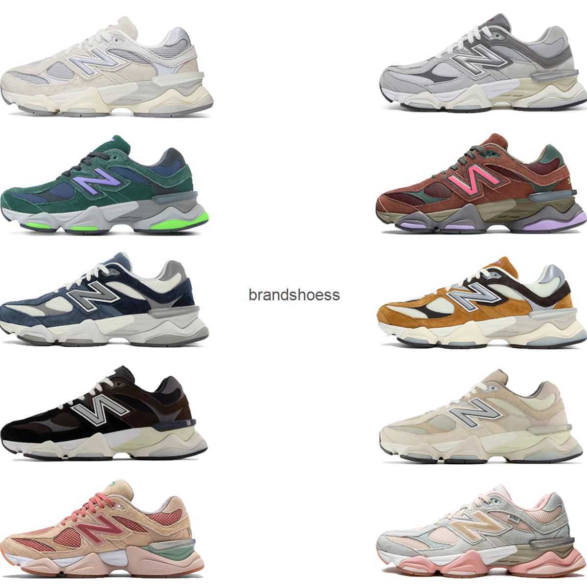 

Pure original new nb 9060 Millennium Spicy Girl Co branded Dad's Shoes Leisure Sports Jogging Men's Shoes Women's Shoes, Mac light gray