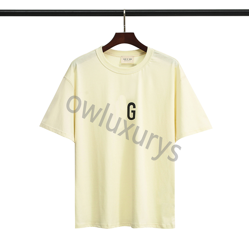 

SS23 Mens T Shirt Designer Men Womens Shirts Fashion tshirt With fears Letters official Spring Summer Short Sleeve Man Tee Woman ess Clothing ofgod, The same as original