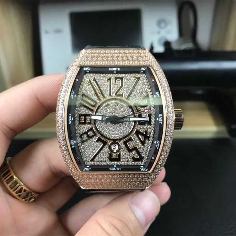 

milles watch Men's Watch fm Diamond Muller Mantian Star Automatic Mechanical Watch Frank Yacht Same Style Women ayw, Rose gold