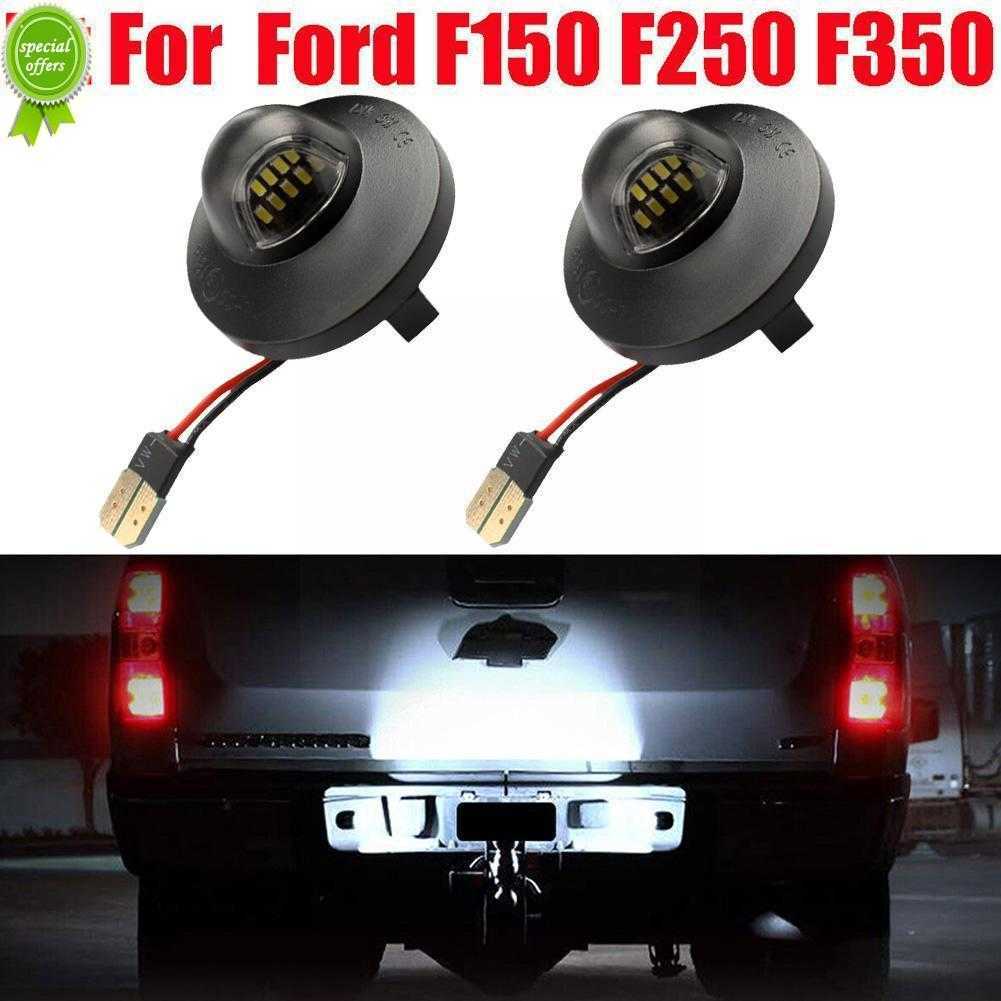 

New License Plate Light 2Pcs LED License Plate Tag Lamp Assembly for Ford F150 F250 F350 12V 6000k P3T7